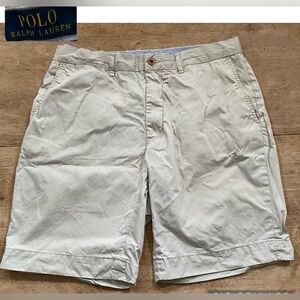 Polo Ralph Lauren Classic Fit Men’s Sz‎ 33 Lt Khaki Cotton Chino Shorts